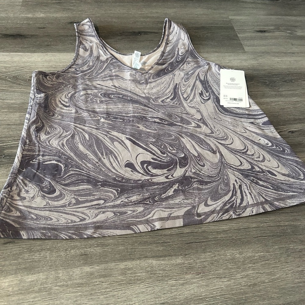 Athleta Gray Swirl Tank Top - Picture 2 of 7